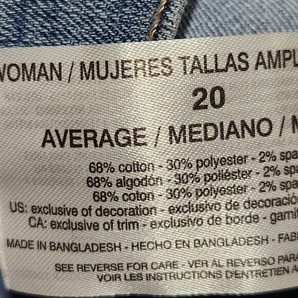 Gloria Vanderbilt Amanda jeans Size 20W Blue Bootcut. New - Picture 15 of 16